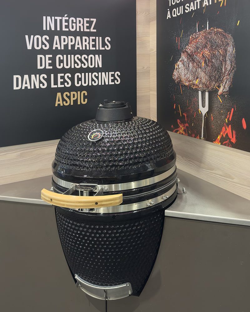 Intégrez un kamado, barbecue japonnais, dans nos cuisine extérieure ASPIC
